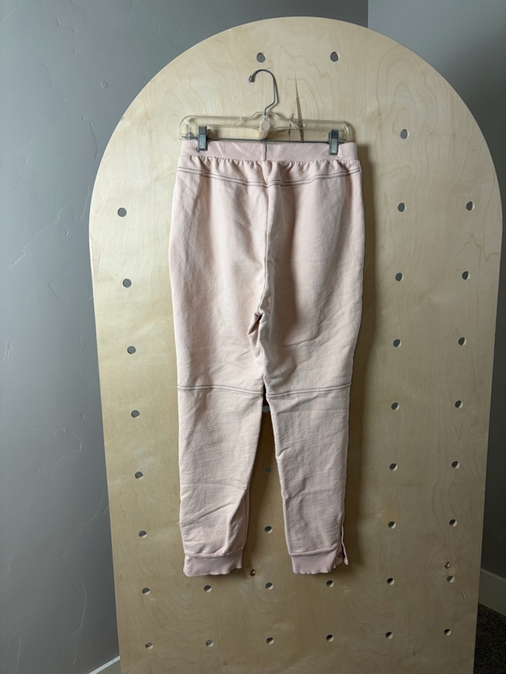 Soft Surroundings Women's Light Pink Jogger Pants Snap Button Bottom Medium - Picture 5 of 8